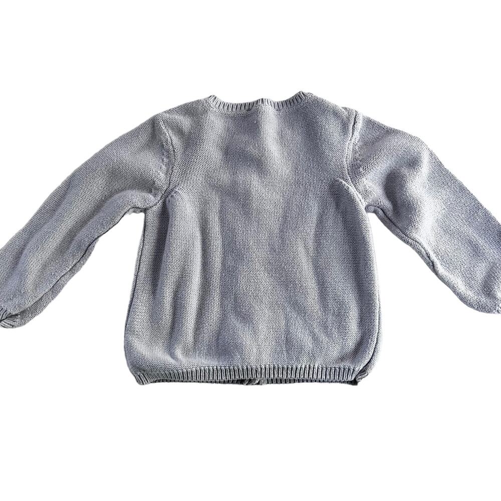 C de C girls light gray cotton cardigan sweater 12 months - Picture 4 of 5